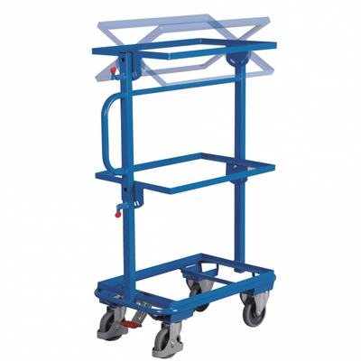 Order Picking Trolley with Tiltable Shelves 200kg Capacity