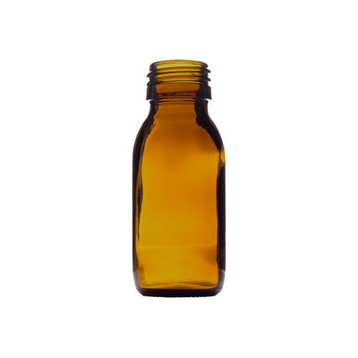 60ml Amber Medical Round Glass Bottle – UV Protective Pharmaceutical & Cosmetic Container