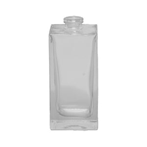 50ml square clear glass bottle made from white flint glass