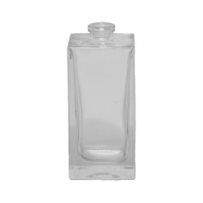 50ml Square Clear Glass Bottle – White Flint Cosmetic & Diffuser Bottle