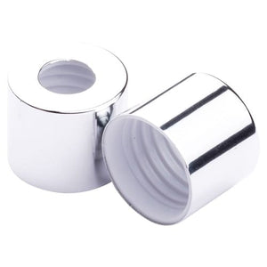 28mm shiny silver collar hole cap for reed diffuser bottles