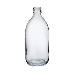 500ml Clear Alpha Syrup Bottle – White Flint Glass Bottle