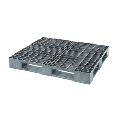 Heavy Plastic Pallet - 1200x1000x150mm - Open Upper Deck with Surrounding Lower Deck