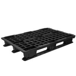 Plastic Pallet 1200x1000x175mm Open Deck 3 Skids Raised Edge 1000kg Load