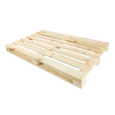 Houten pallet voor eenmalig gebruik – 1200x800x120mm – ISPM 15 behandeld, 7 bovenplanken