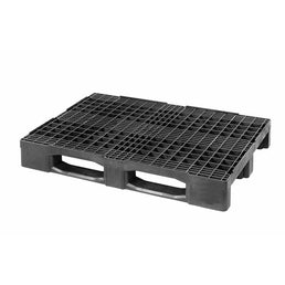 Zware Kunststof Pallet – 1200x800x160mm – Open Dek met 3 Skids – 2500kg Dynamische Belasting
