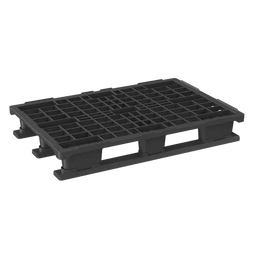 Plastic Pallet – 1200x800x187mm – Open Deck met Rand – 3 Skids – 1100kg Dynamische Last – 7.7kg