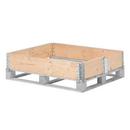 Houten Palletkraag – 1200x1000x200mm – Nieuw – Opvouwbaar met 6 Scharnieren – Oven Gedroogd & ISPM15 Conform – Exportklaar