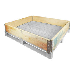 Houten Pallet Kraag – 1200x1000x200mm – Gebruikt – Vouwbaar met 4 Scharnieren – Stapelbare Palletwand