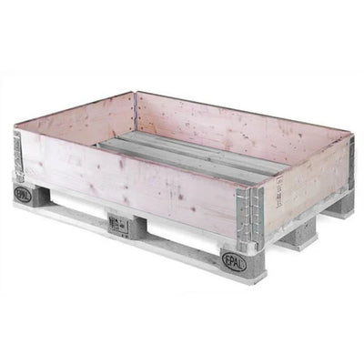 Houten Palletkraag – 1200x800mm – Gebruikt – Opvouwbaar & Stapelbaar met 4 Scharnieren