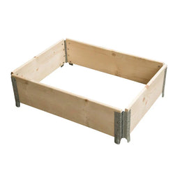 Houten Palletkraag – 800x600x200mm – Gebruikt – Vouwbaar met 4 Scharnieren