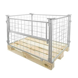 Gegalvaniseerde Metalen Pallet Converter – 1200x800x800mm – Vouwbare Draadkooi Kraag
