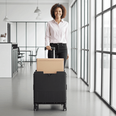 Plastic Folding Box Trolley Sack Truck – 35kg Capacity with Multi-Directional Castors
