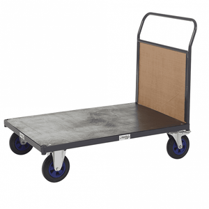 Platform Trolley with Timber End Panel 600kg Capacity Heavy Duty
