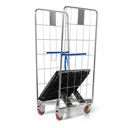 2-zijdige nestbare rolcontainer 804x680x1695mm – Vouwbare basis, 500kg capaciteit