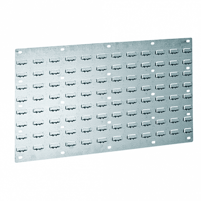 Steel Louvred Panels, Wall Mounted Mild Steel Storage for Small Parts Bins