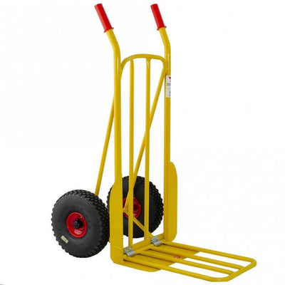 Steel Rough Terrain Sack Truck with Fixed & Folding Footplate, 250kg Capacity