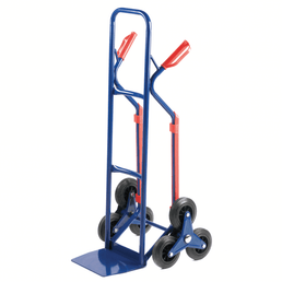 Steel Stair Climber Sack Truck 150kg Capacity Solid Rubber Tri-Wheels