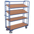 Tall Shelved Trolley – 4 Shelves – 1510x550x1815mm – 250kg Capacity