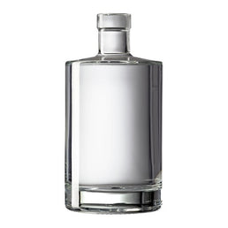 70cl Galileo Corkmouth Spirit Bottle – 700ml Premium Glass Bottle for Craft Spirits (White Flint | 900g)