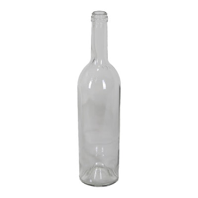 750ml Clear Bordeaux Wine Bottle – Premium Glass Wine Bottle