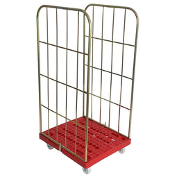 Demontabele Tweezijdige Rolcontainer met Kunststof Basis