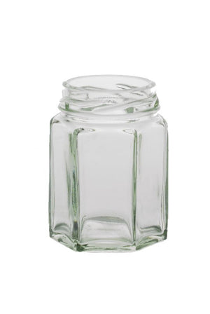110ml Zeshoekige Glazen Pot