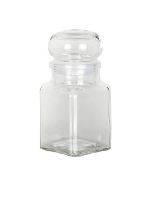 150ml Vierkante Glazen Pot met Stopdeksel