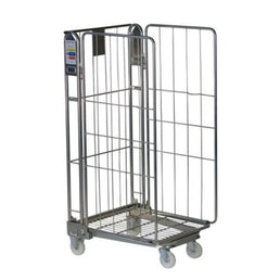 Driezijdige rolcontainer met stangenvulling - AB-reeks