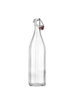 1 Liter Facetted Costolata Fles met Schommelstopper