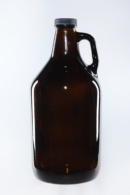 64 oz/1,84 Liter Amber Glazen Growler met Handvat
