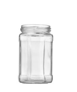 297ml (12oz) Achthoekige Glazen Pot
