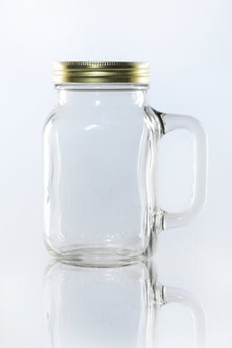 630ml Glazen Mason Jar met Handvat
