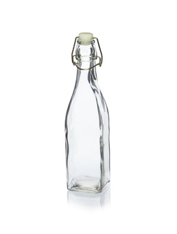 550ml Vierkante Swing-Stopper Glazen Waterfles