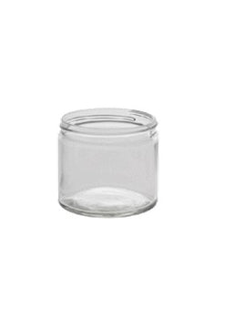 250ml Witte Flint Glazen Lage Pot