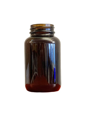 120ml (4oz) Amber Glass Poederfles